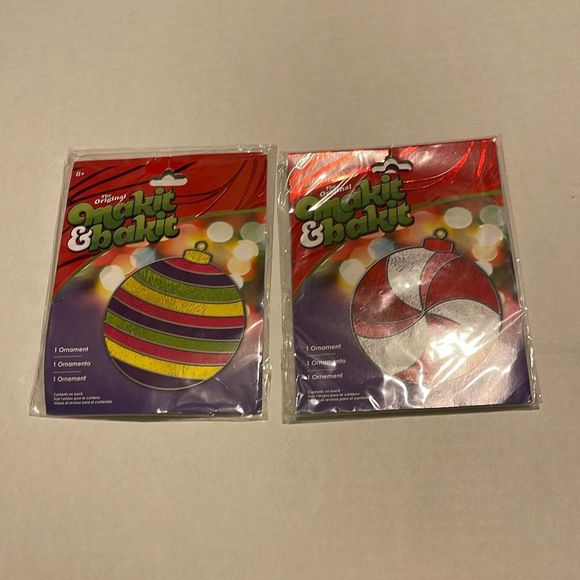 The original makit & bakit Christmas Ornaments Two kits American Crafts - Picture 9 of 10